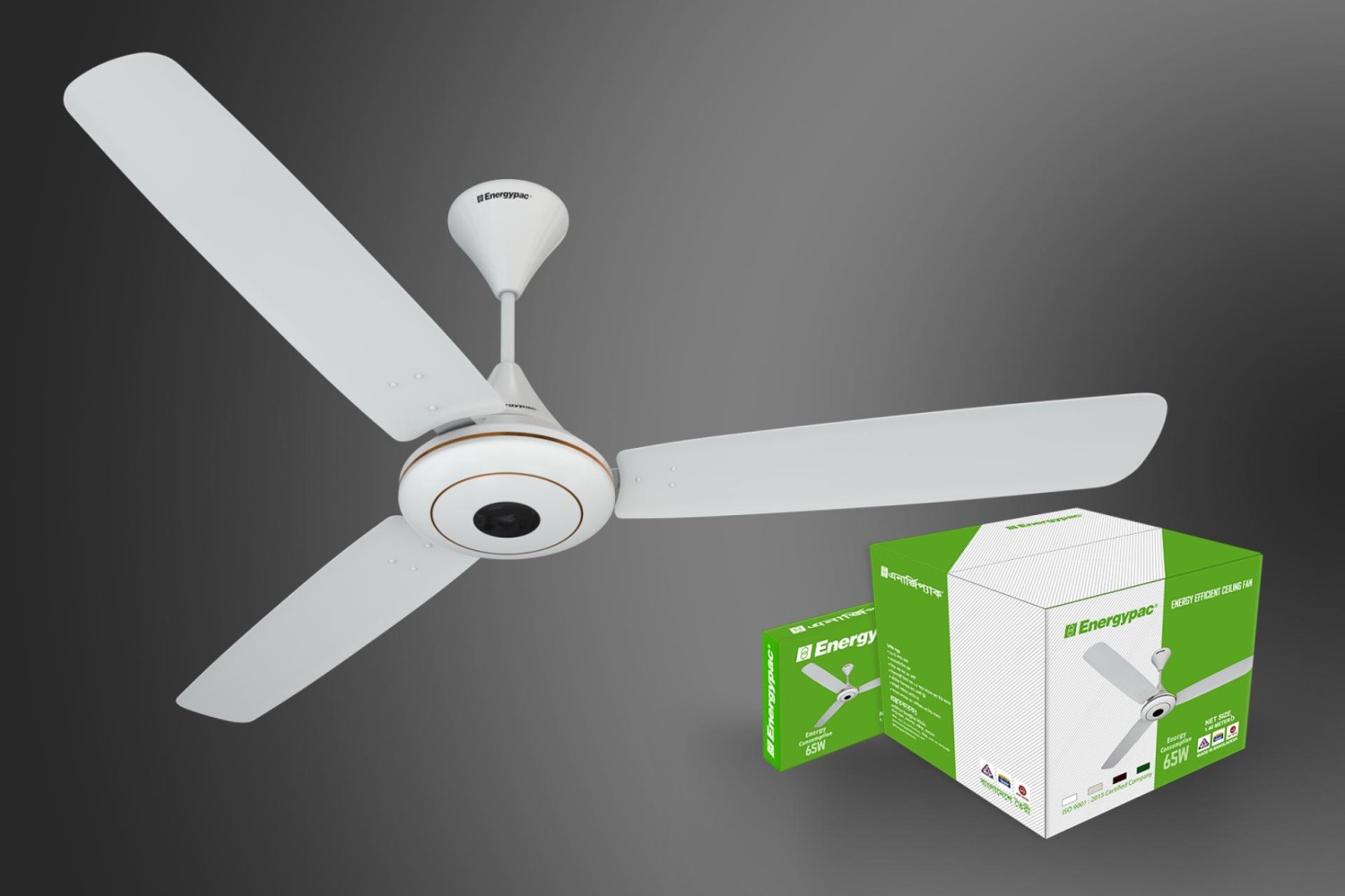 badgeEnergypac 65 watts 56 Ceiling Fan - White