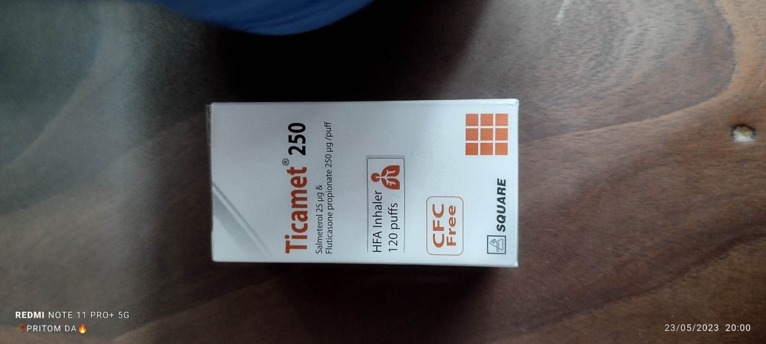 Ticamet 250 inhaler